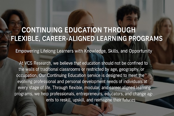 Strategic Consultancy in leadership, management, and development planning sevice at VCS Research. 