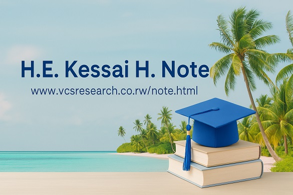 The Honorable Kessai H. Note, former President of the Republic of the Marshall Islands.