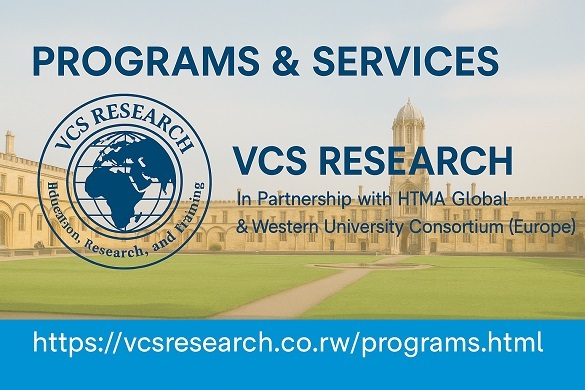 Programs and Sevices provided by  VCS Research.