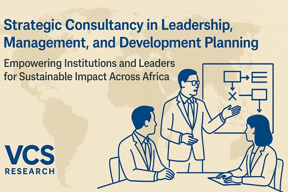 Strategic Consultancy in leadership, management, and development planning sevice at VCS Research. 