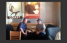 Professor Vicente Sinining with President Kessai Note of the Marshall Islands in in Manila, Republic of the Philippines